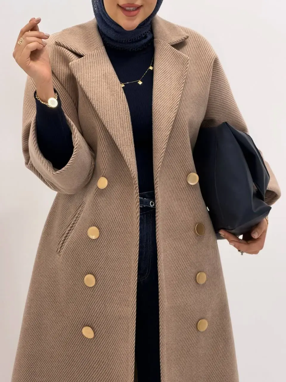 3723-پالتو فوتر نیلی